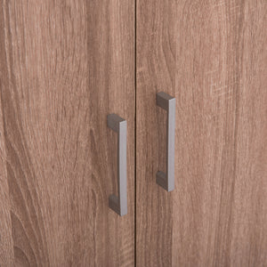 ΝΤΟΥΛΑΠΑ 3ΦΥΛΛΗ ΜΕ ΡΑΦΙΑ FUENTO HM2482.01 SONAMA OAK ΜΕΛΑΜΙΝΗ 120-116x40x123,5Υεκ. - Pakobazaar