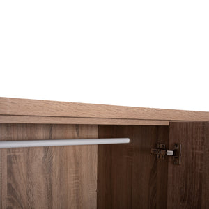 ΝΤΟΥΛΑΠΑ 3ΦΥΛΛΗ ΜΕ ΡΑΦΙΑ FUENTO HM2482.01 SONAMA OAK ΜΕΛΑΜΙΝΗ 120-116x40x123,5Υεκ. - Pakobazaar