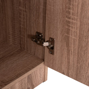 ΝΤΟΥΛΑΠΑ 3ΦΥΛΛΗ ΜΕ ΡΑΦΙΑ FUENTO HM2482.01 SONAMA OAK ΜΕΛΑΜΙΝΗ 120-116x40x123,5Υεκ. - Pakobazaar