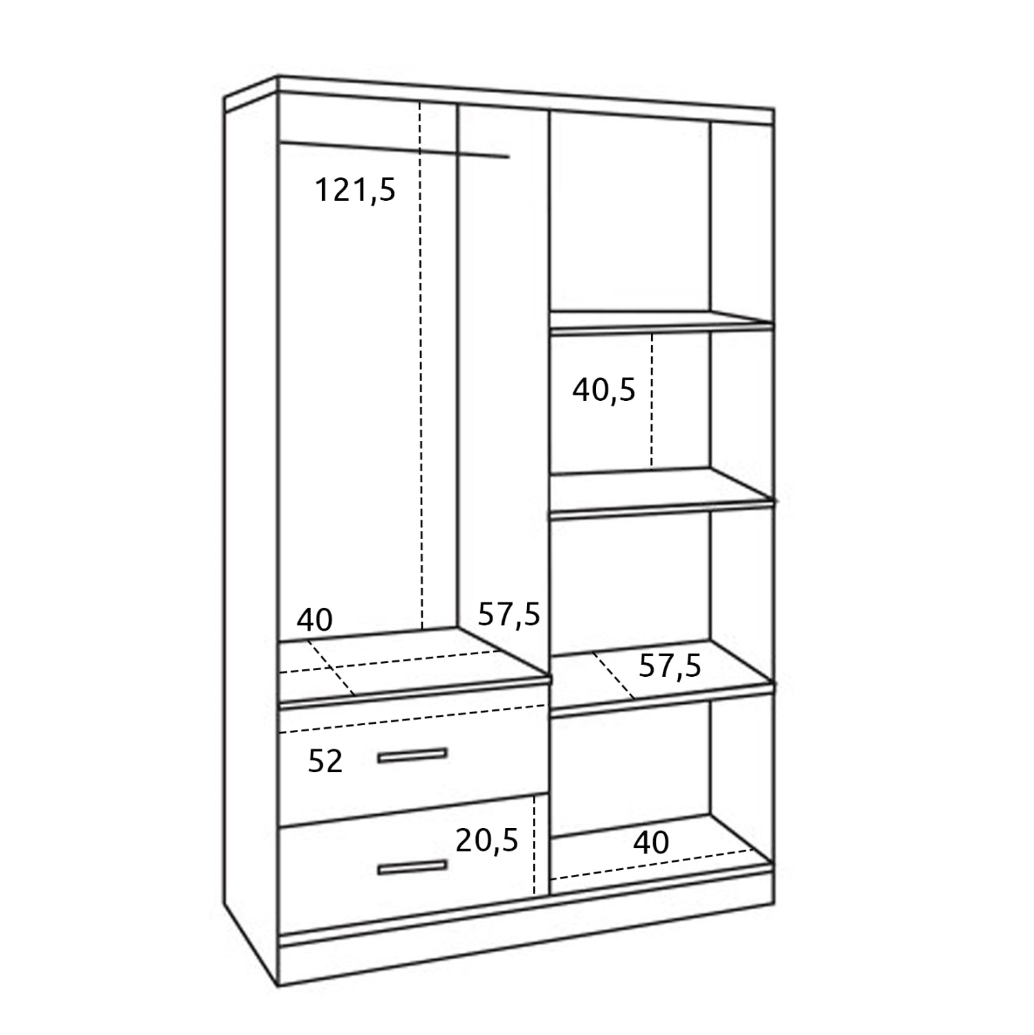 ΝΤΟΥΛΑΠΑ 4ΦΥΛΛΗ ME 2 ΣΥΡΤΑΡΙΑ BLAKELY HM339.02 SONAMA 120Χ42,5Χ180,5εκ. - Pakobazaar