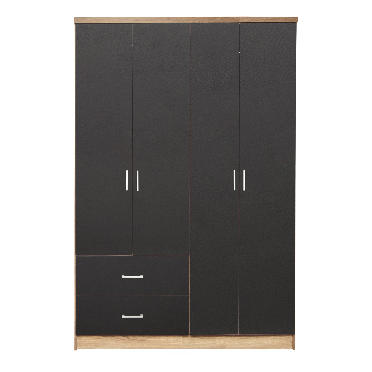 ΝΤΟΥΛΑΠΑ 4ΦΥΛΛΗ BRIANA ME 2 ΣΥΡΤΑΡΙΑ HM339.04 SONAMA-ΓΚΡΙ 120Χ42,5Χ180,5εκ. - Pakobazaar