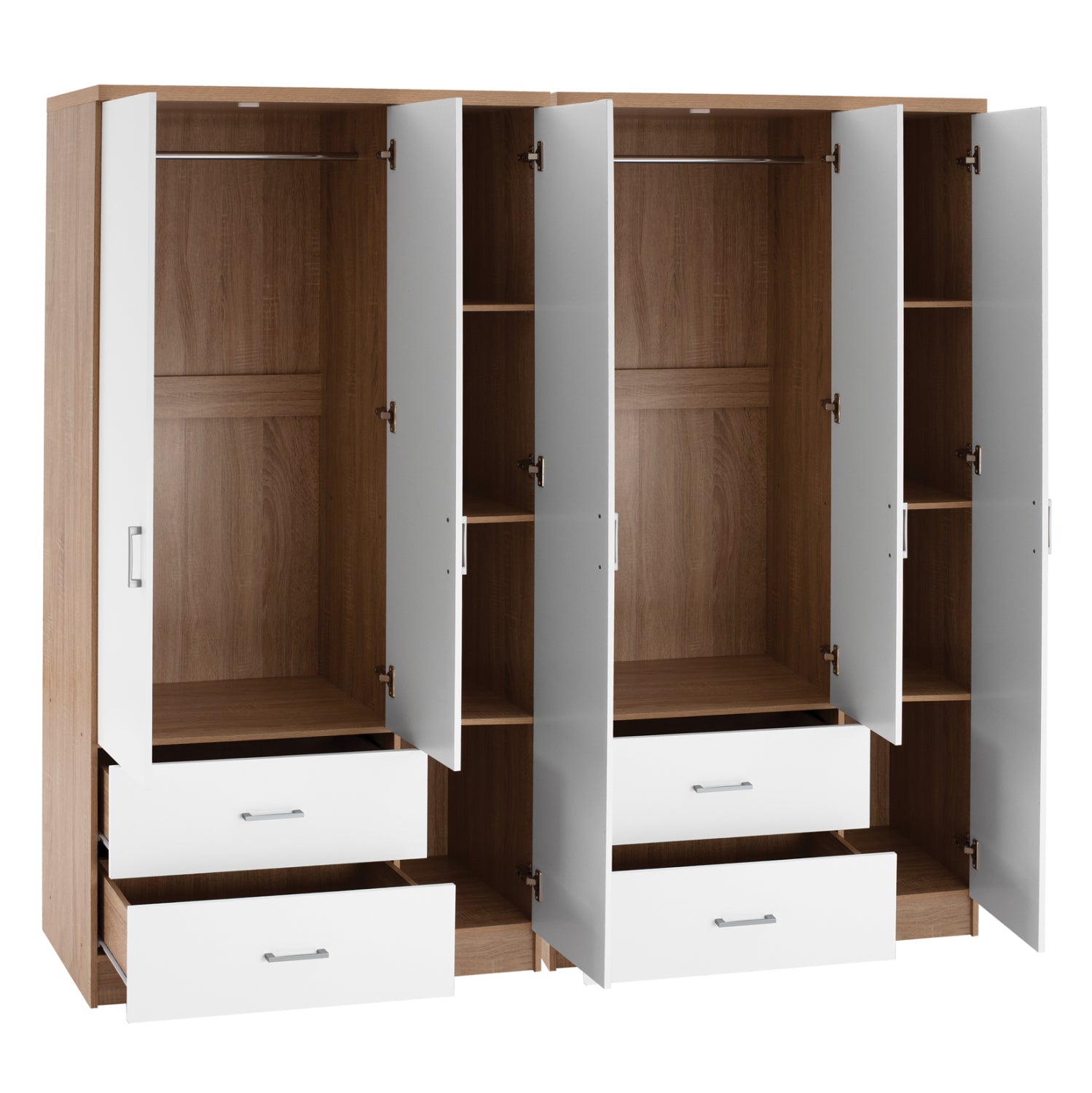 ΝΤΟΥΛΑΠΑ 6ΦΥΛΛΗ CAESAR HM21236.02 ΜΕΛΑΜΙΝΗ SONAMA & ΛΕΥΚΟ 180x42,5Χ181Υεκ. - Pakobazaar