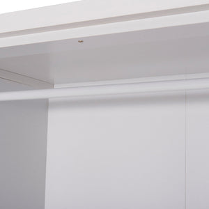 ΝΤΟΥΛΑΠΑ ΜΕ ΚΑΘΡΕΦΤΗ & ΣΥΡΤΑΡΙΑ JARRY HM2485.01 ΛΕΥΚΗ ΜΕΛΑΜΙΝΗ 119x48x183Υεκ - Pakobazaar