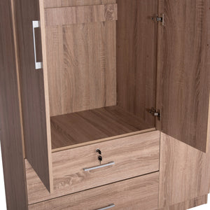 ΝΤΟΥΛΑΠΑ ΜΕ ΚΑΘΡΕΦΤΗ & ΣΥΡΤΑΡΙΑ JARRY HM2485.11 SONAMA OAK ΜΕΛΑΜΙΝΗ 119x48x183Υεκ - Pakobazaar