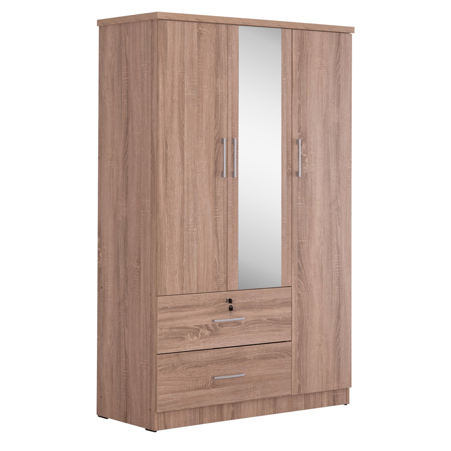 ΝΤΟΥΛΑΠΑ ΜΕ ΚΑΘΡΕΦΤΗ & ΣΥΡΤΑΡΙΑ JARRY HM2485.11 SONAMA OAK ΜΕΛΑΜΙΝΗ 119x48x183Υεκ - Pakobazaar