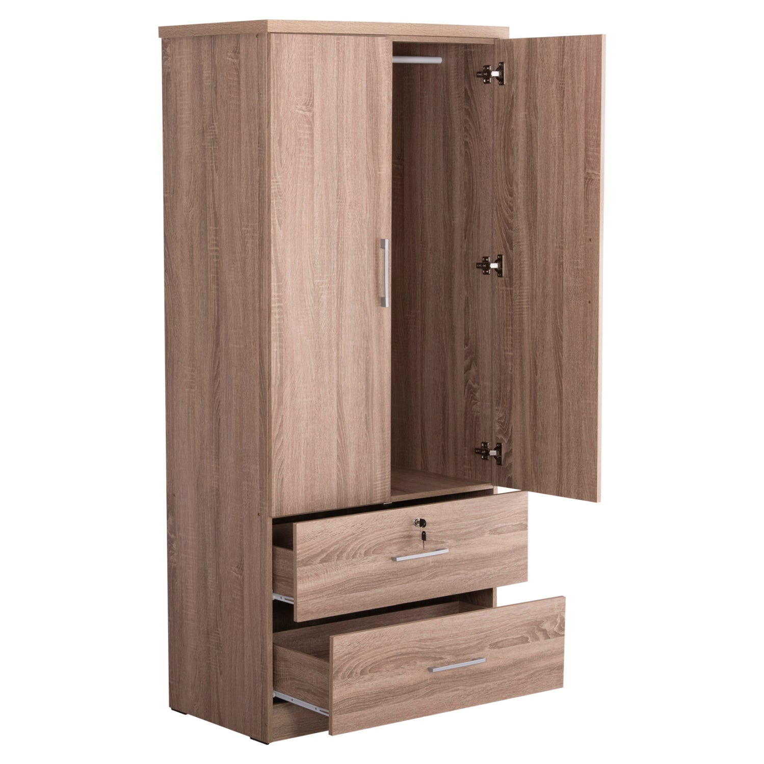 ΝΤΟΥΛΑΠΑ ΜΕ ΣΥΡΤΑΡΙΑ REINA HM2484.11 SONAMA OAK ΜΕΛΑΜΙΝΗ 80x48x183Υεκ. - Pakobazaar