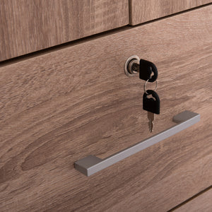 ΝΤΟΥΛΑΠΑ ΜΕ ΣΥΡΤΑΡΙΑ REINA HM2484.11 SONAMA OAK ΜΕΛΑΜΙΝΗ 80x48x183Υεκ. - Pakobazaar