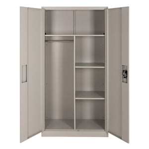 ΝΤΟΥΛΑΠΑ ΜΕΤΑΛΛΙΚΗ CLOD HM5961.11 2ΦΥΛΛΗ ΜΕ ΧΩΡΙΣΜΑ ΑΝΟΙΧΤΟ ΓΚΡΙ 90Χ40Χ180Yεκ. - Pakobazaar