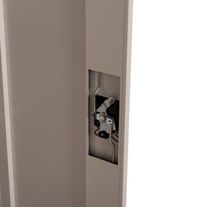 ΝΤΟΥΛΑΠΑ ΜΕΤΑΛΛΙΚΗ CLOD HM5961.11 2ΦΥΛΛΗ ΜΕ ΧΩΡΙΣΜΑ ΑΝΟΙΧΤΟ ΓΚΡΙ 90Χ40Χ180Yεκ. - Pakobazaar
