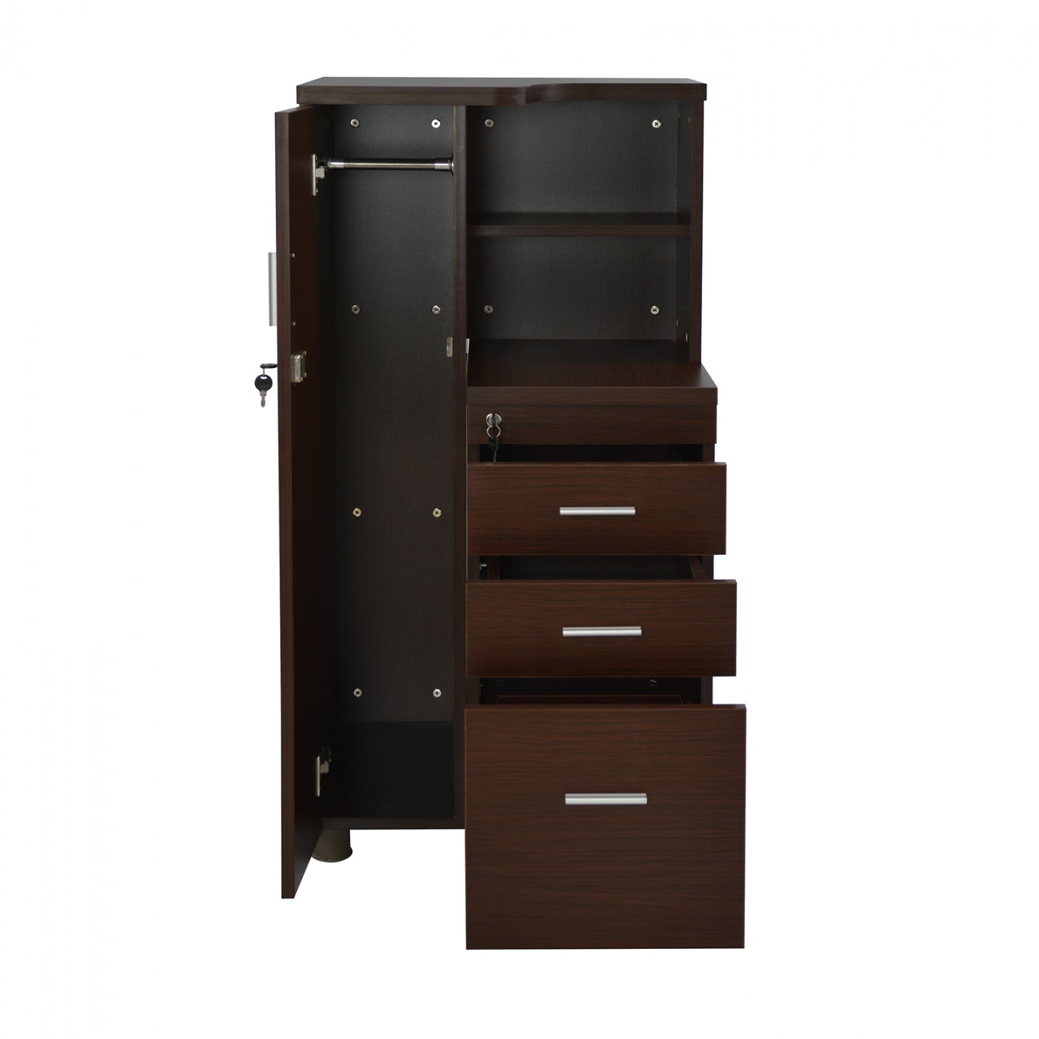 ΝΤΟΥΛΑΠΙ ΓΡΑΦΕΙΟΥ ΕΠΑΓΓΕΛΜΑΤΙΚΟ WENGE  HM2052.02L 60x46x120 - Pakobazaar