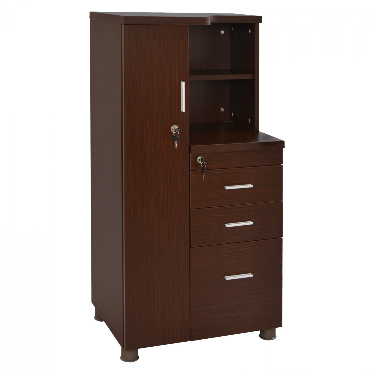 ΝΤΟΥΛΑΠΙ ΓΡΑΦΕΙΟΥ ΕΠΑΓΓΕΛΜΑΤΙΚΟ WENGE  HM2052.02L 60x46x120 - Pakobazaar