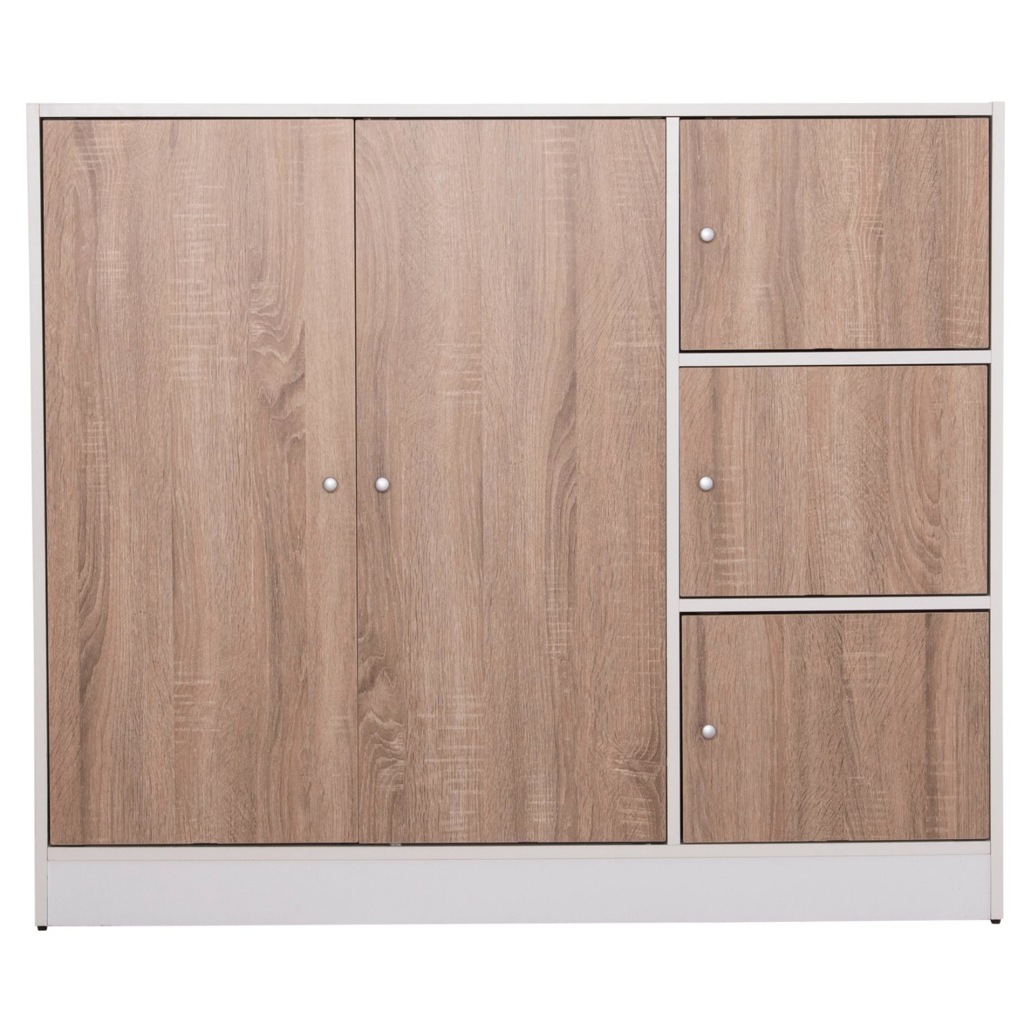 ΝΤΟΥΛΑΠΙ ΜΕ 4 ΑΠΟΘ.ΧΩΡΟΥΣ MATIN HM2480.01 SONAMA OAK-ΛΕΥΚΗ ΜΕΛΑΜΙΝΗ 117x39,5x99,5Υεκ - Pakobazaar