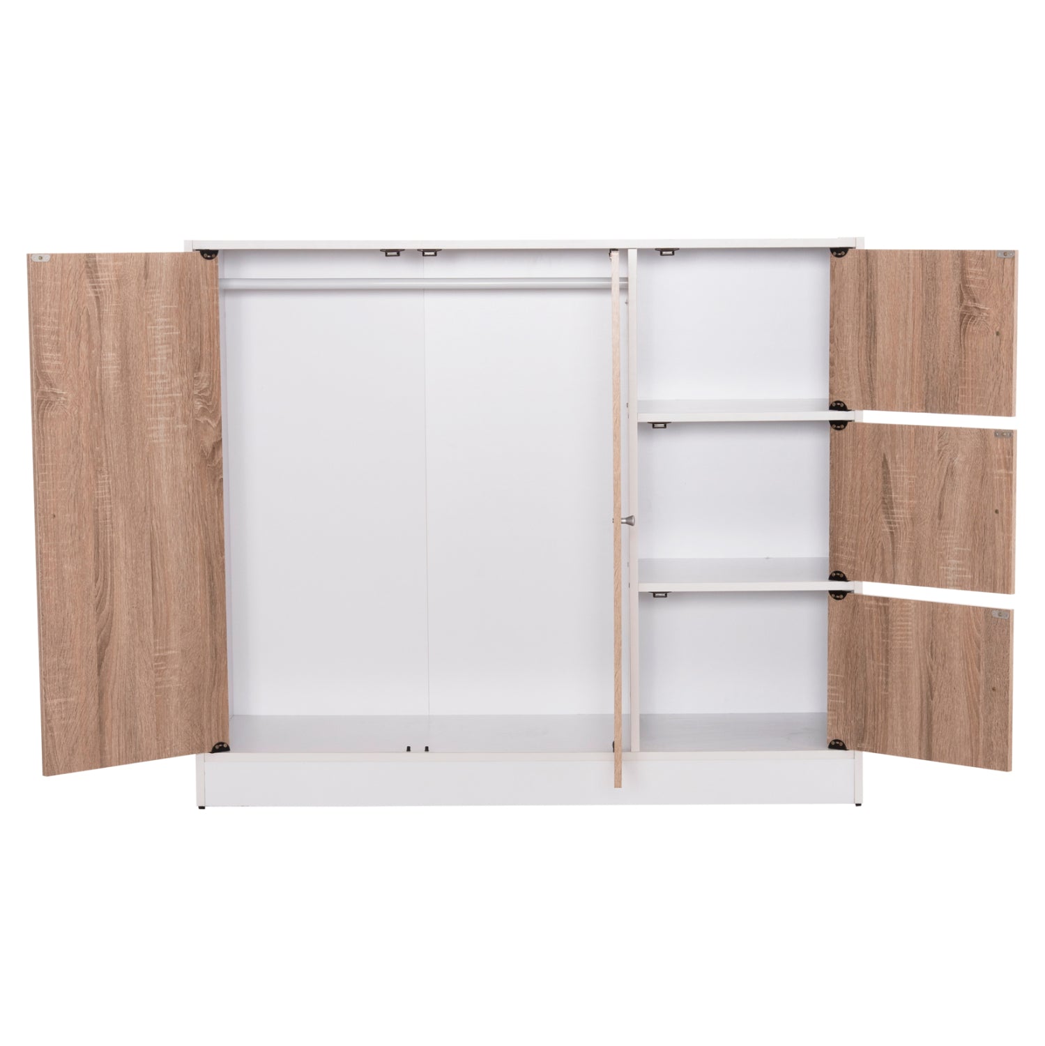 ΝΤΟΥΛΑΠΙ ΜΕ 4 ΑΠΟΘ.ΧΩΡΟΥΣ MATIN HM2480.01 SONAMA OAK-ΛΕΥΚΗ ΜΕΛΑΜΙΝΗ 117x39,5x99,5Υεκ - Pakobazaar