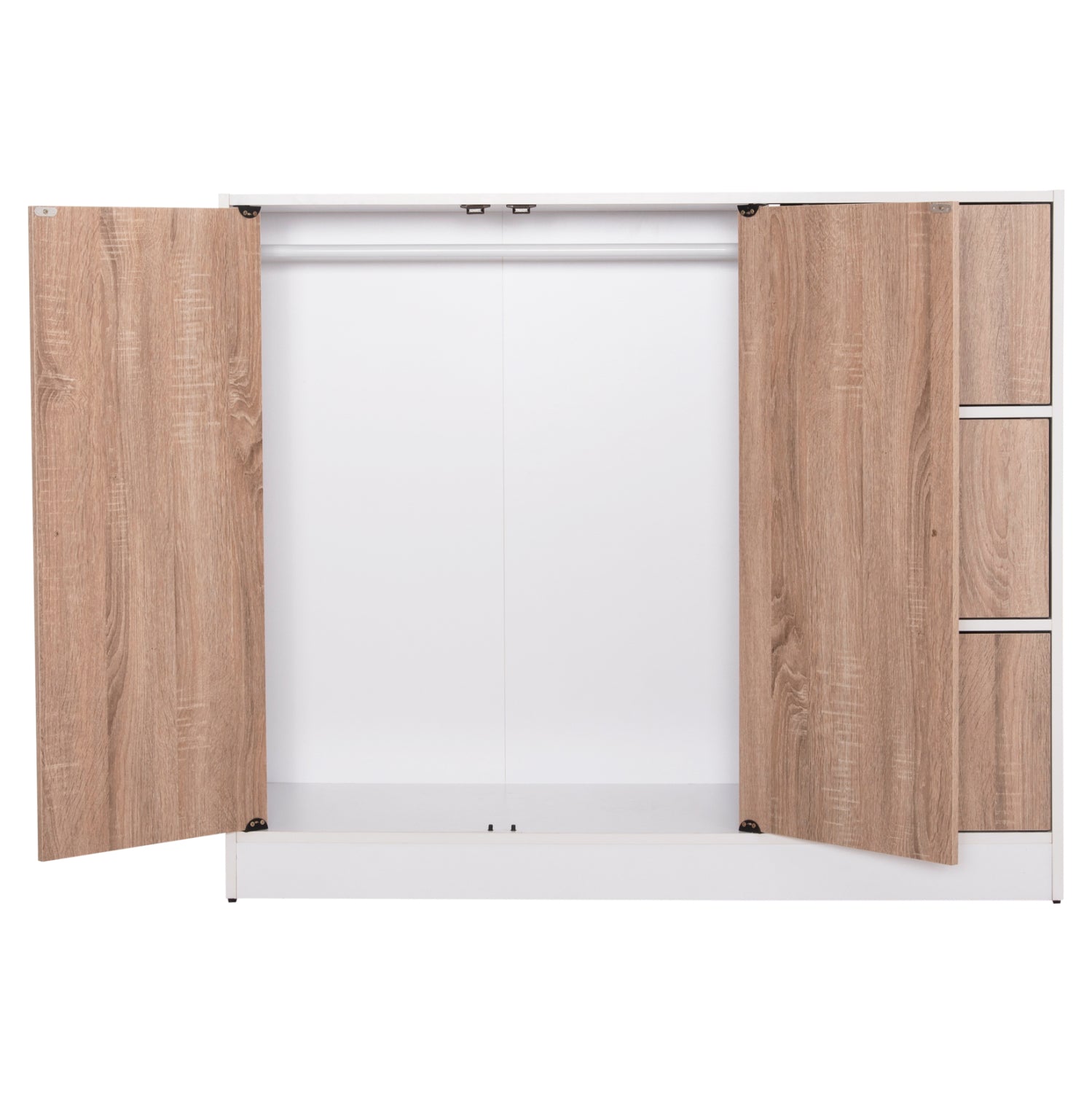 ΝΤΟΥΛΑΠΙ ΜΕ 4 ΑΠΟΘ.ΧΩΡΟΥΣ MATIN HM2480.01 SONAMA OAK-ΛΕΥΚΗ ΜΕΛΑΜΙΝΗ 117x39,5x99,5Υεκ - Pakobazaar