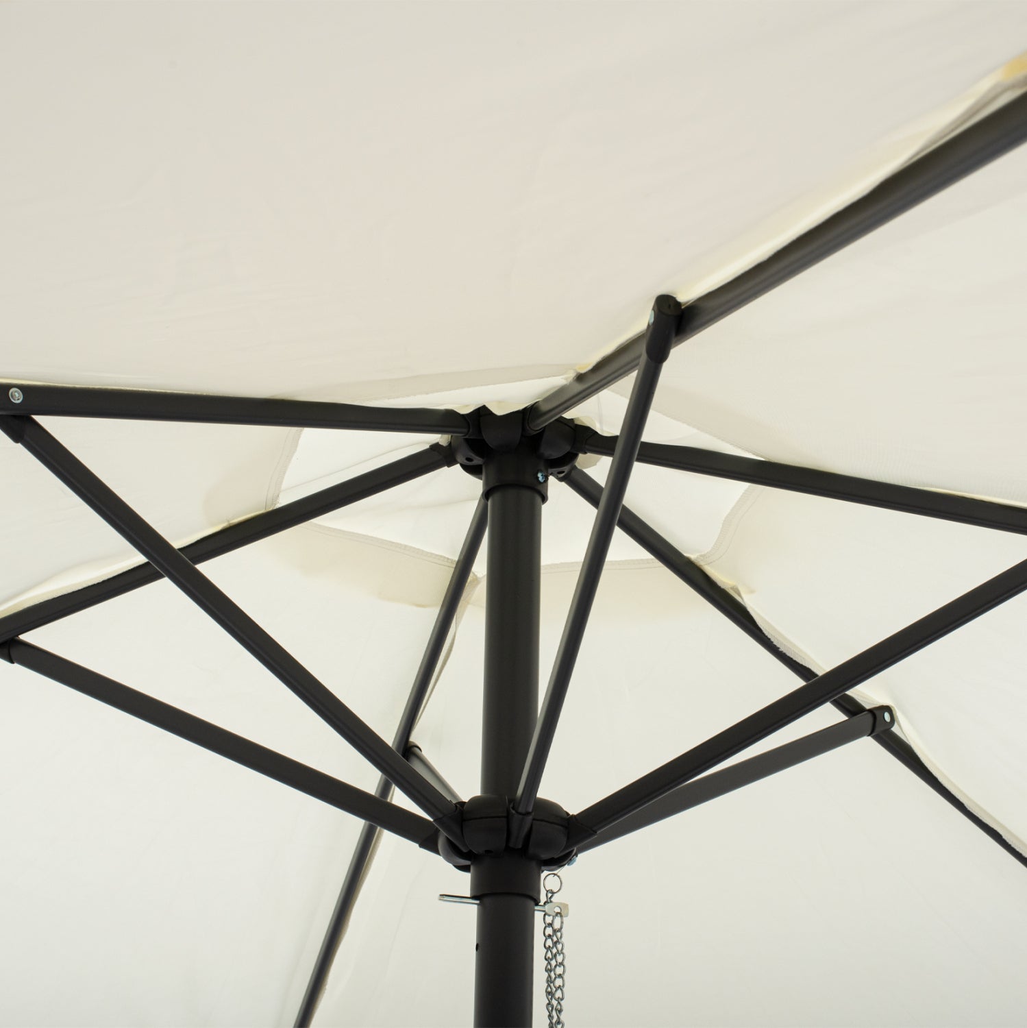 ΟΜΠΡΕΛΑ ΑΛΟΥΜΙΝΙΟΥ Φ250x236 εκ.ΜΕ 6 ΑΚΤΙΝΕΣ KACEN HM6030.02 ΕΚΡΟΥ ΓΚΡΙ - Pakobazaar