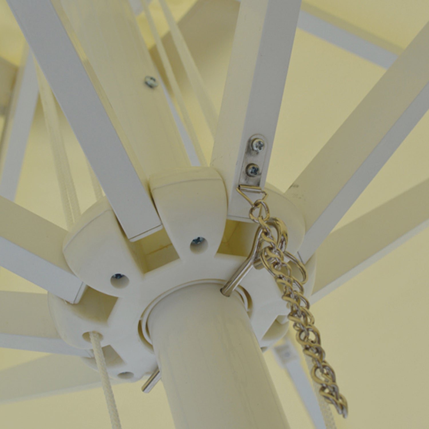 ΟΜΠΡΕΛΑ ΕΠΑΓΓΕΛΜΑΤΙΚΗ ALUΦ2.20x2.50μ ΑΛΟΥΜΙΝΙΟΥ ΣΤΡΟΓΓΥΛΗ ΕΚΡΟΥ HM6012 - Pakobazaar