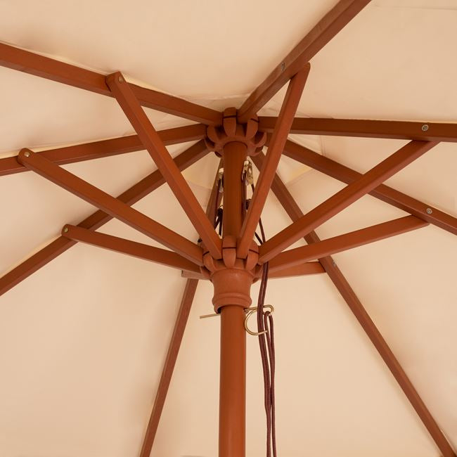 ΟΜΠΡΕΛΑ ΕΠΑΓΓΕΛΜΑΤΙΚΗ WALLER Φ2.30X2,50Y ΜΕ ΞΥΛΙΝΟ ΣΚΕΛΕΤΟ HM6021 ΜΠΕΖ - Pakobazaar