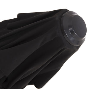 ΟΜΠΡΕΛΑ SHADER HM6025.03 ALU ΕΠΑΓΓΕΛΜΑΤΙΚΗ ΚΡΕΜΑΣΤΗ 3X3 360 ΜΟΙΡΩΝ ME ΜΑΥΡΟ ΑΚΡΥΛΙΚΟ ΠΑΝΙ - Pakobazaar