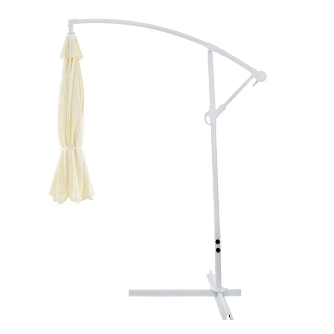 ΟΜΠΡΕΛΑ ΚΡΕΜΑΣΤΗ NOBLE Φ300x237cm. ΣΤΡΟΓΓΥΛΗ ΣΕ ΒΑΣΗ ΜΕ 4 ΠΟΔΙΑ HM6008 - Pakobazaar