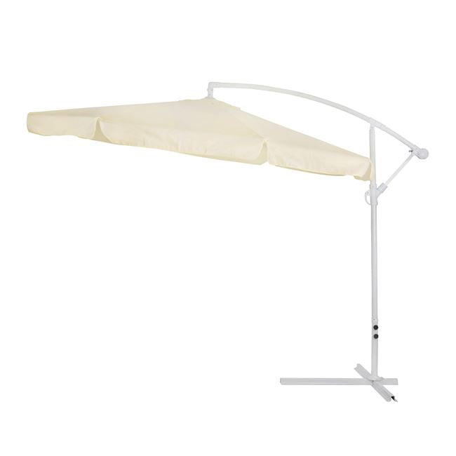 ΟΜΠΡΕΛΑ ΚΡΕΜΑΣΤΗ NOBLE Φ300x237cm. ΣΤΡΟΓΓΥΛΗ ΣΕ ΒΑΣΗ ΜΕ 4 ΠΟΔΙΑ HM6008 - Pakobazaar