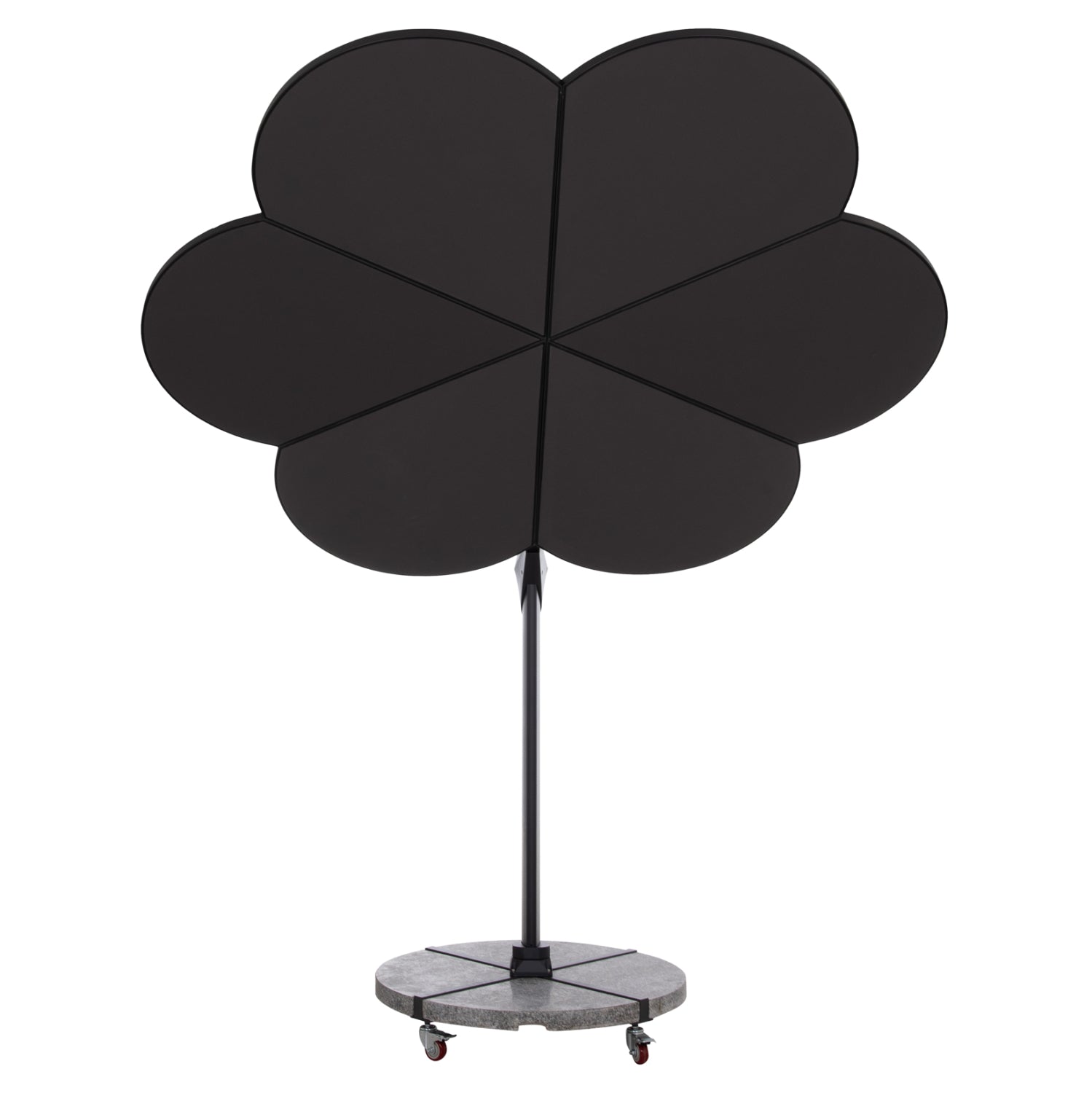 ΟΜΠΡΕΛΑ ΜΕ ΒΑΣΗ ΣΕΙΡΑ CANNOPY (flower) HM21286.01 ΑΛΟΥΜΙΝΙΟ-ΓΡΑΝΙΤΗΣ-ΜΟΛΥΒΙ ΧΡΩΜΑ 2,38x2,2μ - Pakobazaar