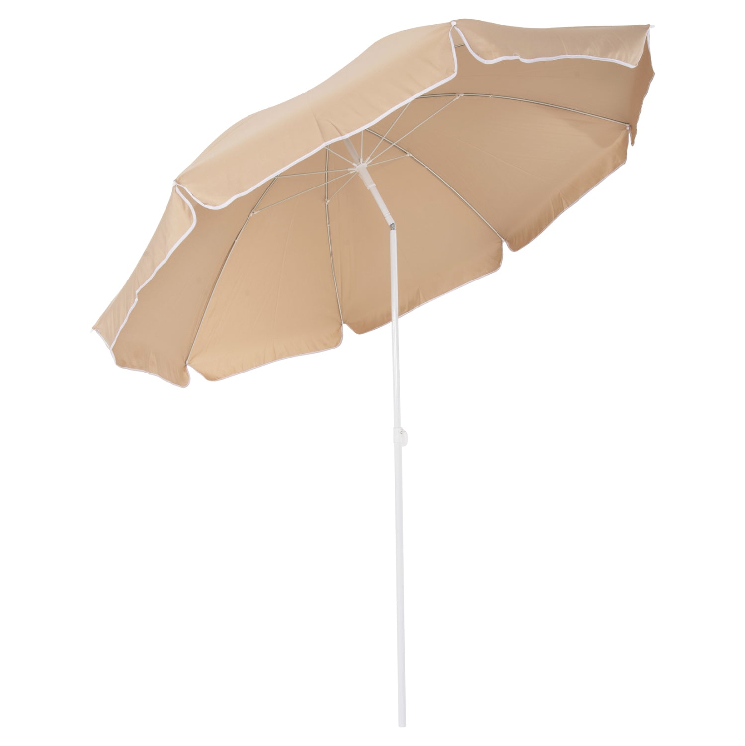ΟΜΠΡΕΛΑ ΘΑΛΑΣΣΗΣ RANDALL 8 FIBERGLASS ΑΚΤΙΝΕΣ 2.20μ HM6015.04 MOKA - Pakobazaar