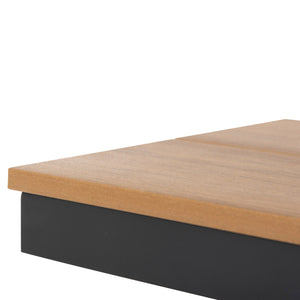 ΠΑΓΚΑΚΙ ΑΛΟΥΜΙΝΙΟΥ TAWNEE HM6038.01 ΑΝΘΡΑΚΙ ΜΕ POLYWOOD ΚΑΘΙΣΜΑ ΣΕ ΦΥΣΙΚΟ ΧΡΩΜΑ 150x36x45Υεκ. - Pakobazaar