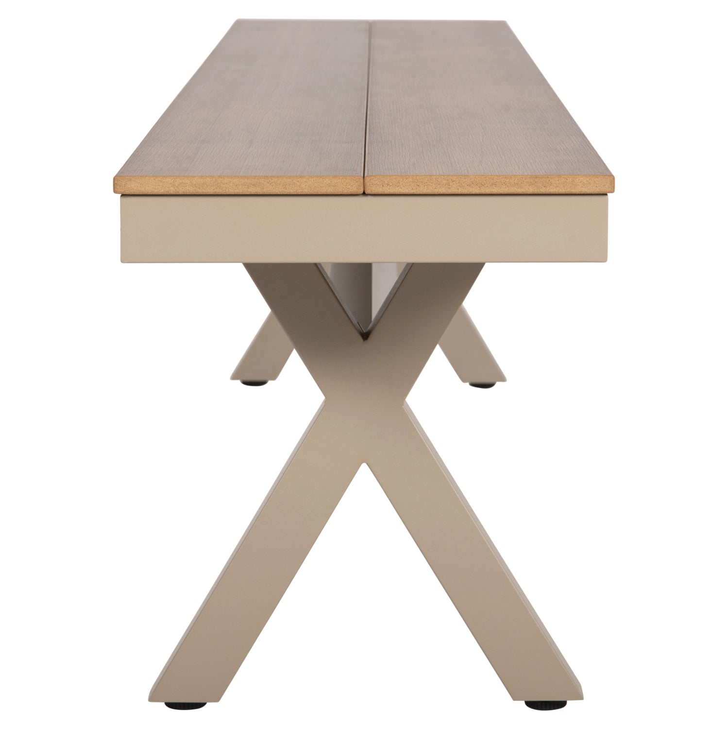 ΠΑΓΚΑΚΙ ΑΛΟΥΜΙΝΙΟΥ TAWNEE HM6040.04 ΣΑΜΠΑΝΙ-POLYWOOD ΚΑΘΙΣΜΑ ΦΥΣΙΚΟ 220x36x44,5Υεκ. - Pakobazaar