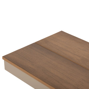 ΠΑΓΚΑΚΙ ΑΛΟΥΜΙΝΙΟΥ TAWNEE HM6040.04 ΣΑΜΠΑΝΙ-POLYWOOD ΚΑΘΙΣΜΑ ΦΥΣΙΚΟ 220x36x44,5Υεκ. - Pakobazaar