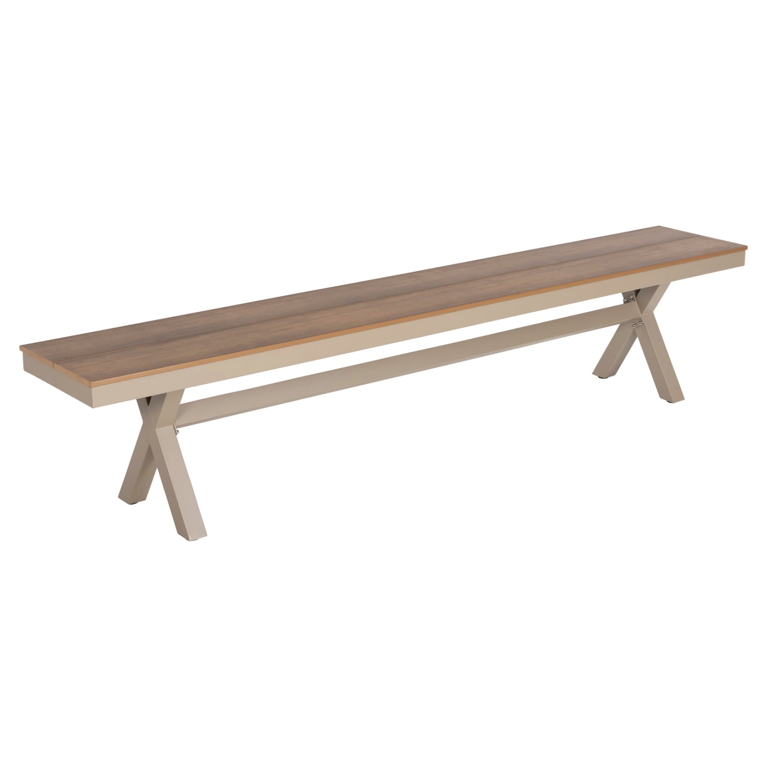 ΠΑΓΚΑΚΙ ΑΛΟΥΜΙΝΙΟΥ TAWNEE HM6040.04 ΣΑΜΠΑΝΙ-POLYWOOD ΚΑΘΙΣΜΑ ΦΥΣΙΚΟ 220x36x44,5Υεκ. - Pakobazaar