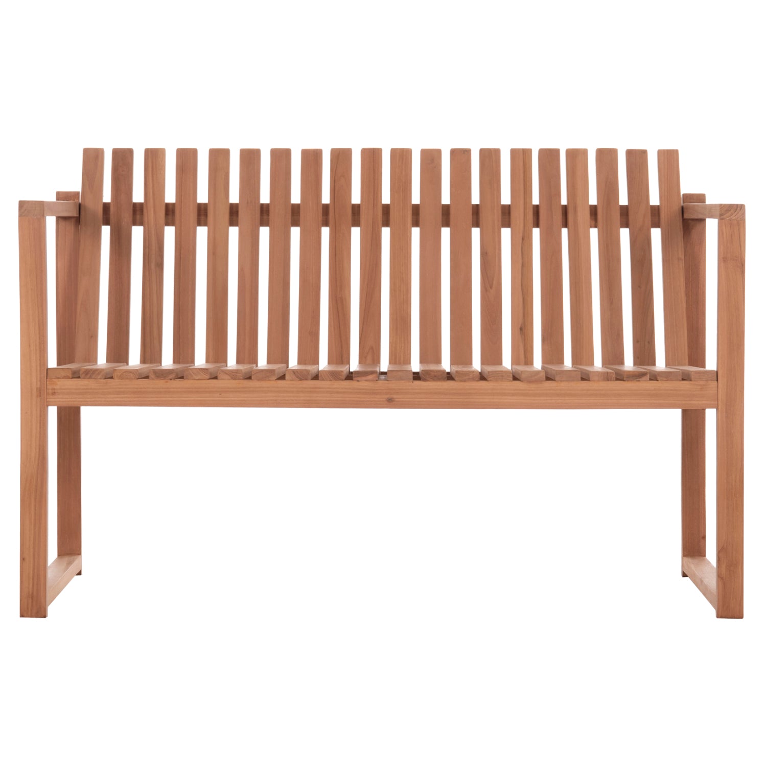 ΠΑΓΚΑΚΙ ΚΗΠΟΥ 2ΘΕΣΙΟ VED HM18124 ΞΥΛΟ TEAK--ΦΥΣΙΚΟ ΧΡΩΜΑ 130x60x86Υεκ. - Pakobazaar