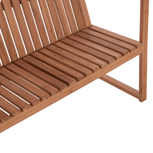 ΠΑΓΚΑΚΙ ΚΗΠΟΥ 2ΘΕΣΙΟ VED HM18124 ΞΥΛΟ TEAK--ΦΥΣΙΚΟ ΧΡΩΜΑ 130x60x86Υεκ. - Pakobazaar