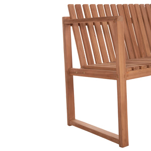 ΠΑΓΚΑΚΙ ΚΗΠΟΥ 2ΘΕΣΙΟ VED HM18124 ΞΥΛΟ TEAK--ΦΥΣΙΚΟ ΧΡΩΜΑ 130x60x86Υεκ. - Pakobazaar