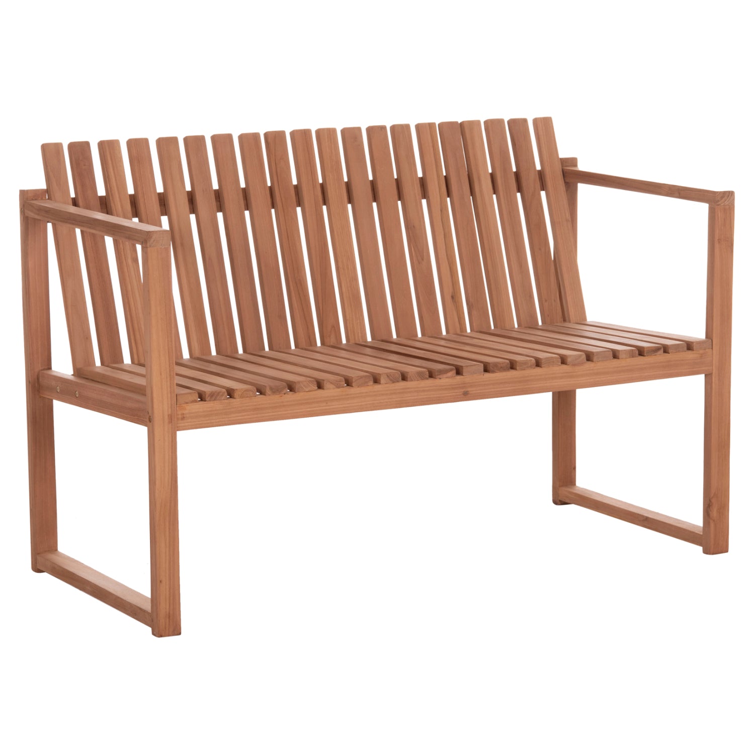 ΠΑΓΚΑΚΙ ΚΗΠΟΥ 2ΘΕΣΙΟ VED HM18124 ΞΥΛΟ TEAK--ΦΥΣΙΚΟ ΧΡΩΜΑ 130x60x86Υεκ. - Pakobazaar