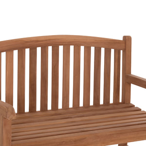 ΠΑΓΚΑΚΙ ΚΗΠΟΥ 2ΘΕΣΙΟ ELENA HM6651 ΞΥΛΟ TEAK--ΦΥΣΙΚΟ 120x60x95Υεκ. - Pakobazaar