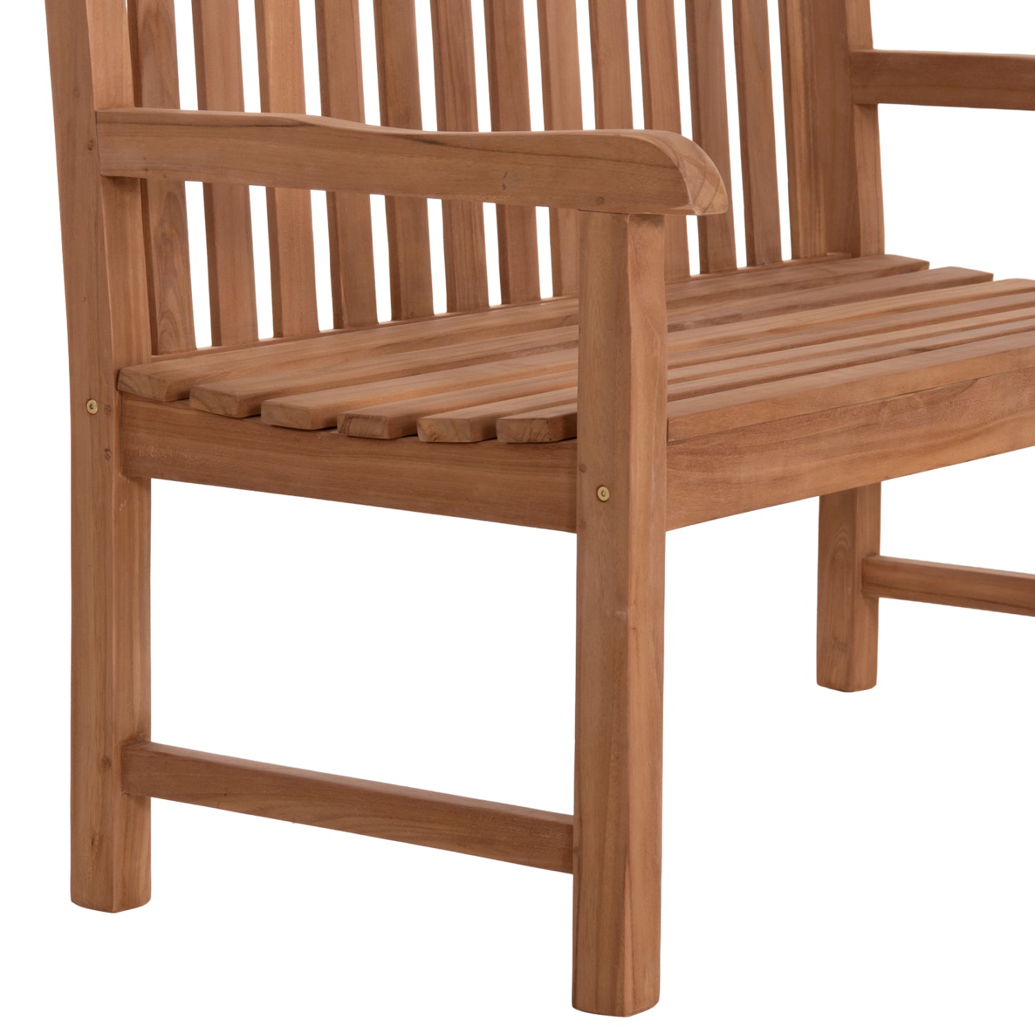 ΠΑΓΚΑΚΙ ΚΗΠΟΥ 2ΘΕΣΙΟ ELENA HM6651 ΞΥΛΟ TEAK--ΦΥΣΙΚΟ 120x60x95Υεκ. - Pakobazaar