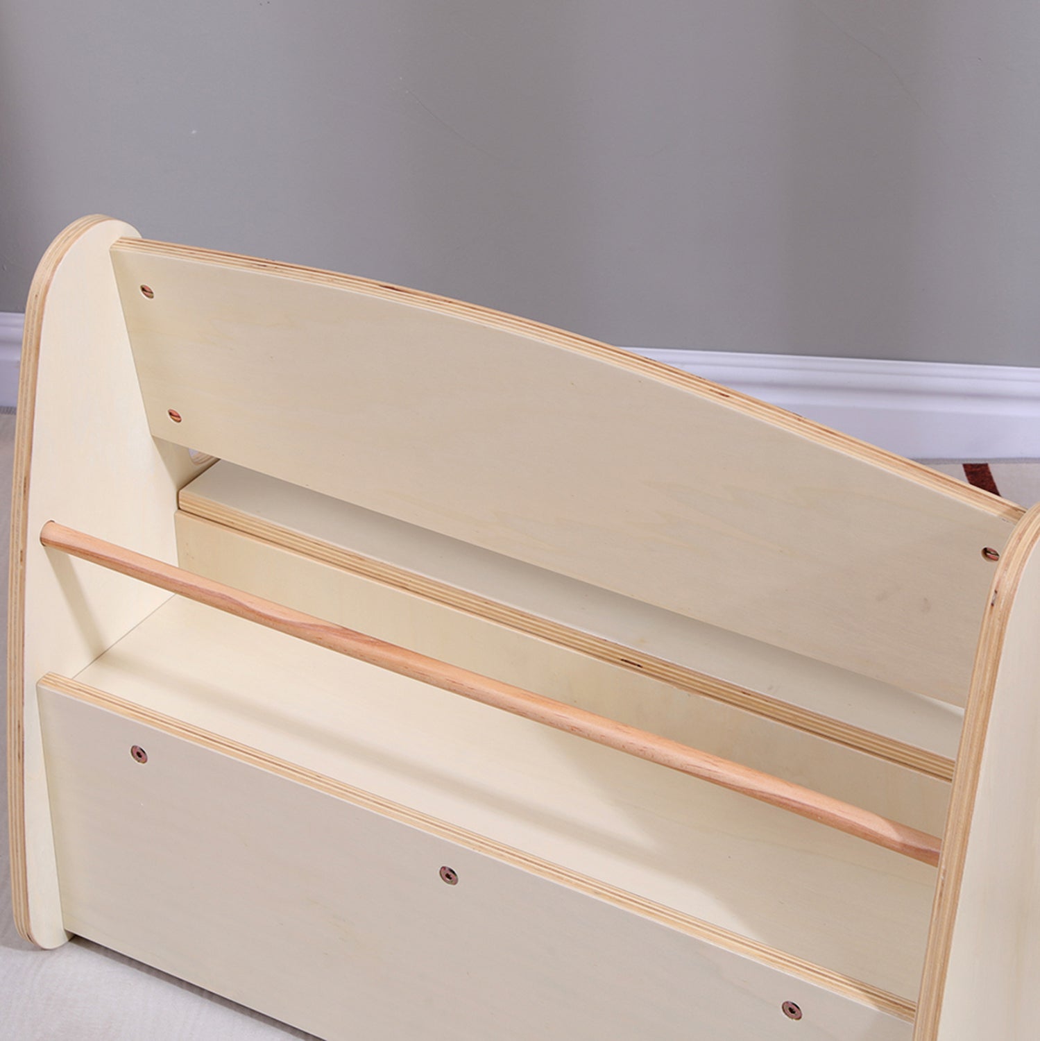 ΠΑΓΚΑΚΙ ΠΑΙΔΙΚΟ ΜΕ ΑΠΟΘ.ΧΩΡΟ RICKI HM18342.01 MDF & ΚΟΝΤΡΑΠΛΑΚΕ ΦΥΣΙΚΟ 63x44x48Υεκ - Pakobazaar