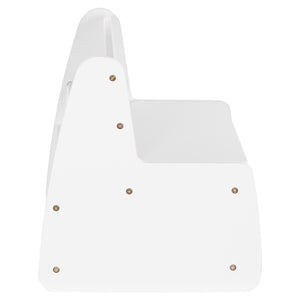 ΠΑΓΚΑΚΙ ΠΑΙΔΙΚΟ ΜΕ ΑΠΟΘ.ΧΩΡΟ RICKI HM18342.03 MDF & ΚΟΝΤΡΑΠΛΑΚΕ ΛΕΥΚΟ 63x43x47Υεκ - Pakobazaar