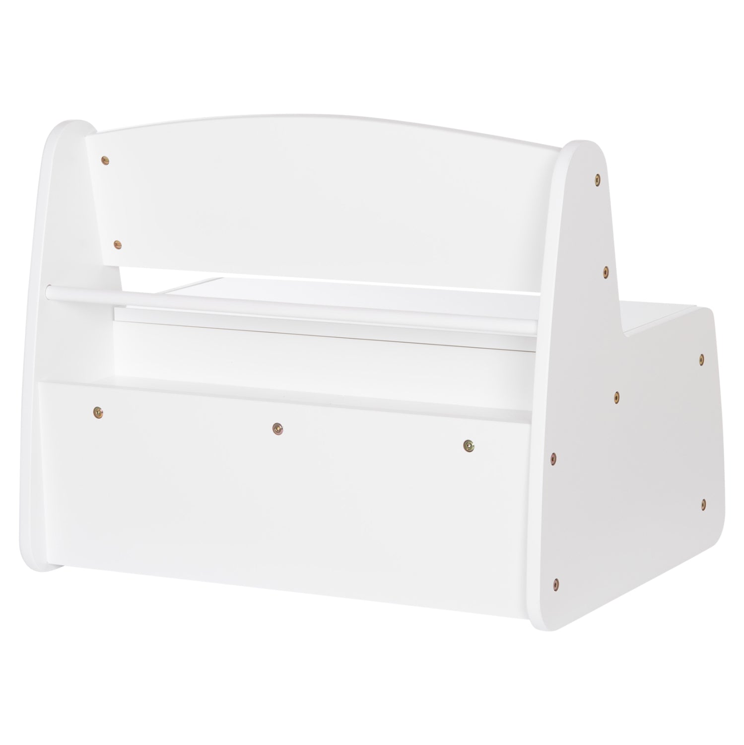 ΠΑΓΚΑΚΙ ΠΑΙΔΙΚΟ ΜΕ ΑΠΟΘ.ΧΩΡΟ RICKI HM18342.03 MDF & ΚΟΝΤΡΑΠΛΑΚΕ ΛΕΥΚΟ 63x43x47Υεκ - Pakobazaar