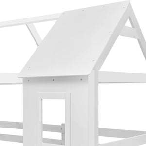 ΠΑΙΔΙΚΗ ΚΟΥΚΕΤΑ ΣΠΙΤΑΚΙ  τ.MONTESSORI HOOD HM705.03 ΞΥΛΟ ΠΕΥΚΟΥ ΣΕ ΛΕΥΚΟ-ΣΤΡΩΜΑΤΑ 190x90εκ - Pakobazaar