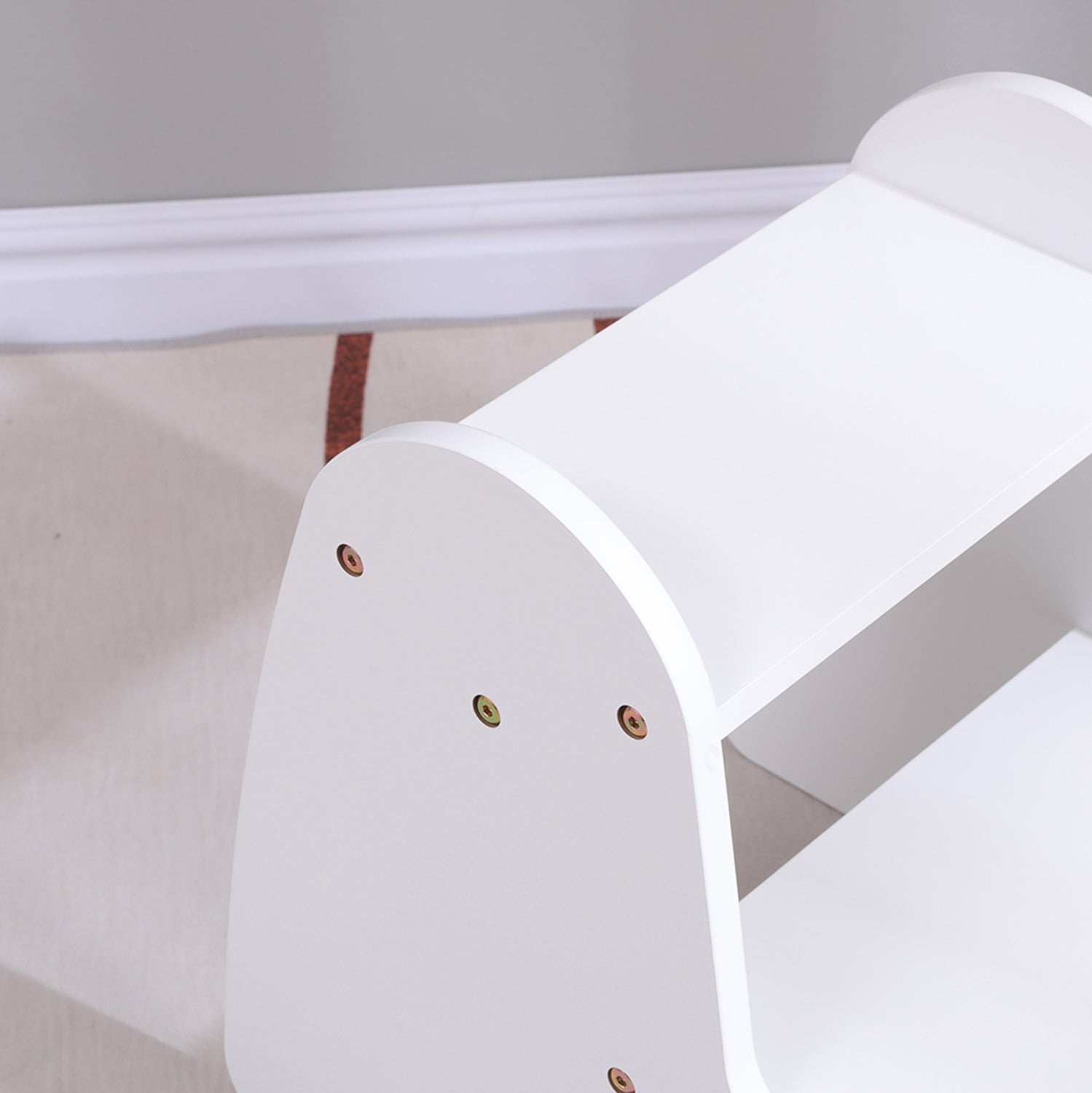 ΠΑΙΔΙΚΗ ΣΚΑΛΑ/ΣΚΑΜΠΟ RICKI HM18340.03 MDF & ΚΟΝΤΡΑΠΛΑΚΕ ΛΕΥΚΟ 33x43.5x40.5Υεκ - Pakobazaar
