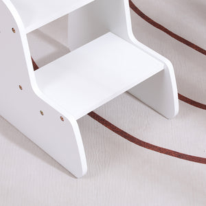 ΠΑΙΔΙΚΗ ΣΚΑΛΑ/ΣΚΑΜΠΟ RICKI HM18340.03 MDF & ΚΟΝΤΡΑΠΛΑΚΕ ΛΕΥΚΟ 33x43.5x40.5Υεκ - Pakobazaar