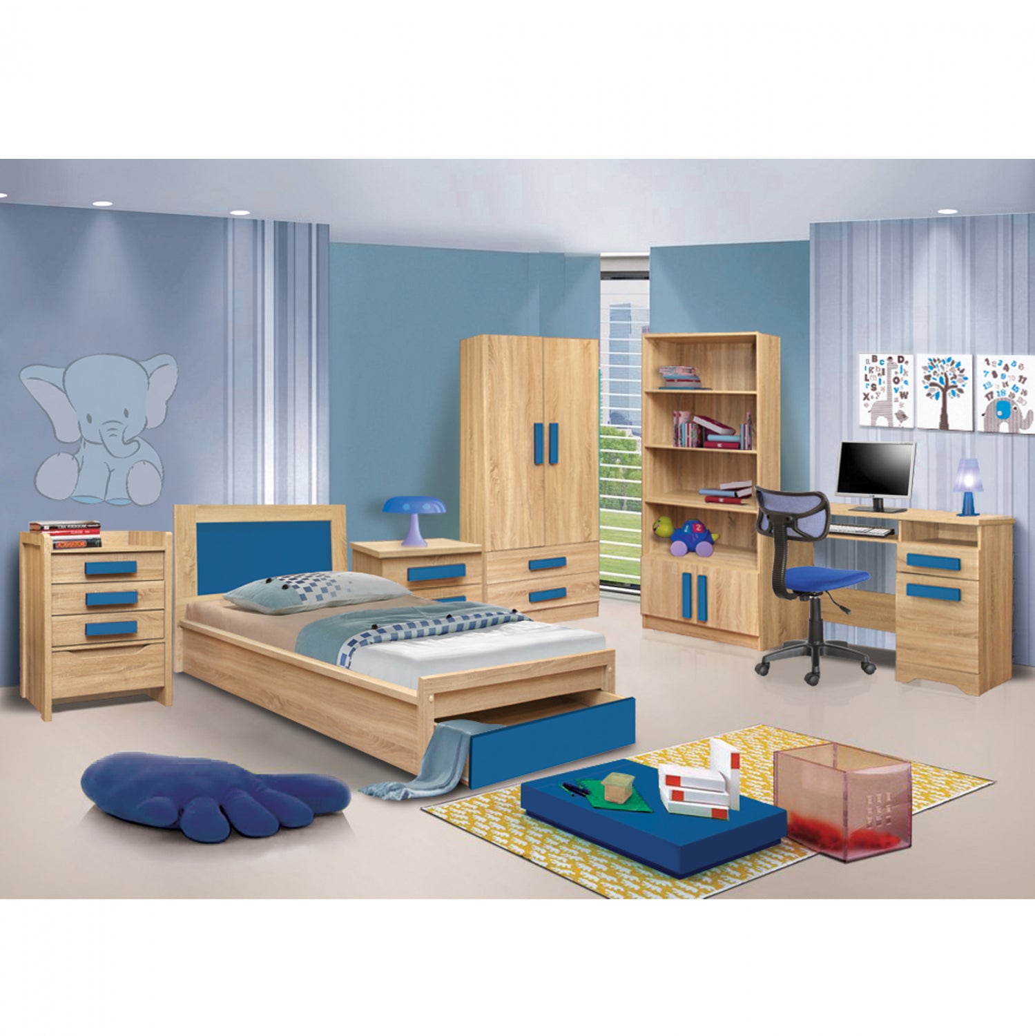 ΠΑΙΔΙΚΟ ΔΩΜΑΤΙΟ PLAYROOM SONAMA-ΣΙΕΛ 48X40X39.2 cm - Pakobazaar