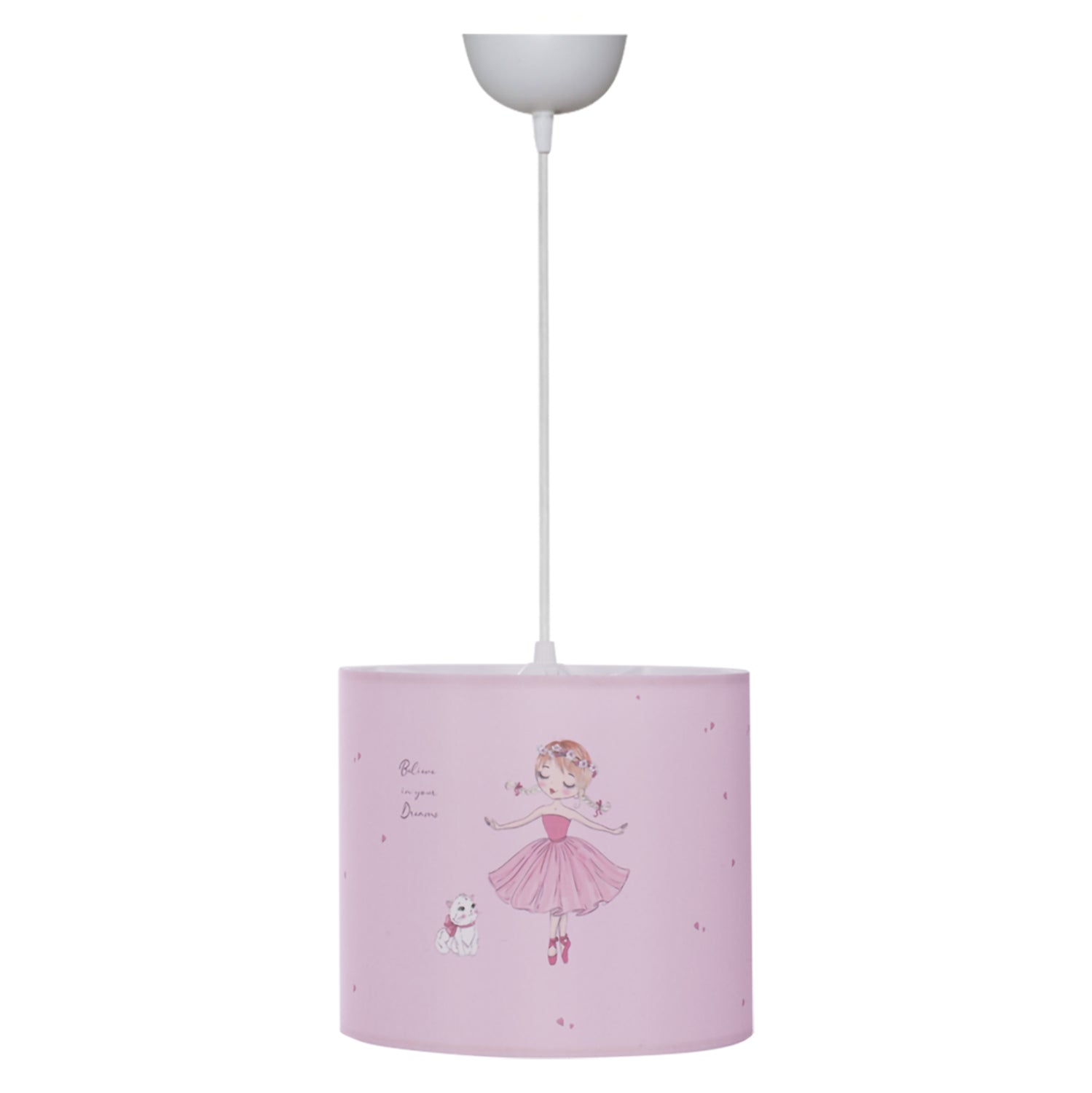 ΠΑΙΔΙΚΟ ΦΩΤΙΣΤΙΚΟ ΟΡΟΦΗΣ ΥΦΑΣΜΑΤΙΝΟ BALLERINA Φ25x21-62 εκ.HM7575.02 - Pakobazaar