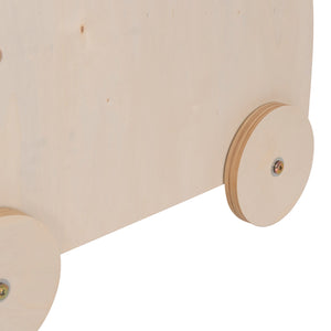 ΠΑΙΔΙΚΟ ΤΡΟΛΕΥ/ΚΑΡΟΤΣΑΚΙ RICKI HM18341.01 MDF & ΚΟΝΤΡΑΠΛΑΚΕ ΦΥΣΙΚΟ 33x45x50Υεκ - Pakobazaar
