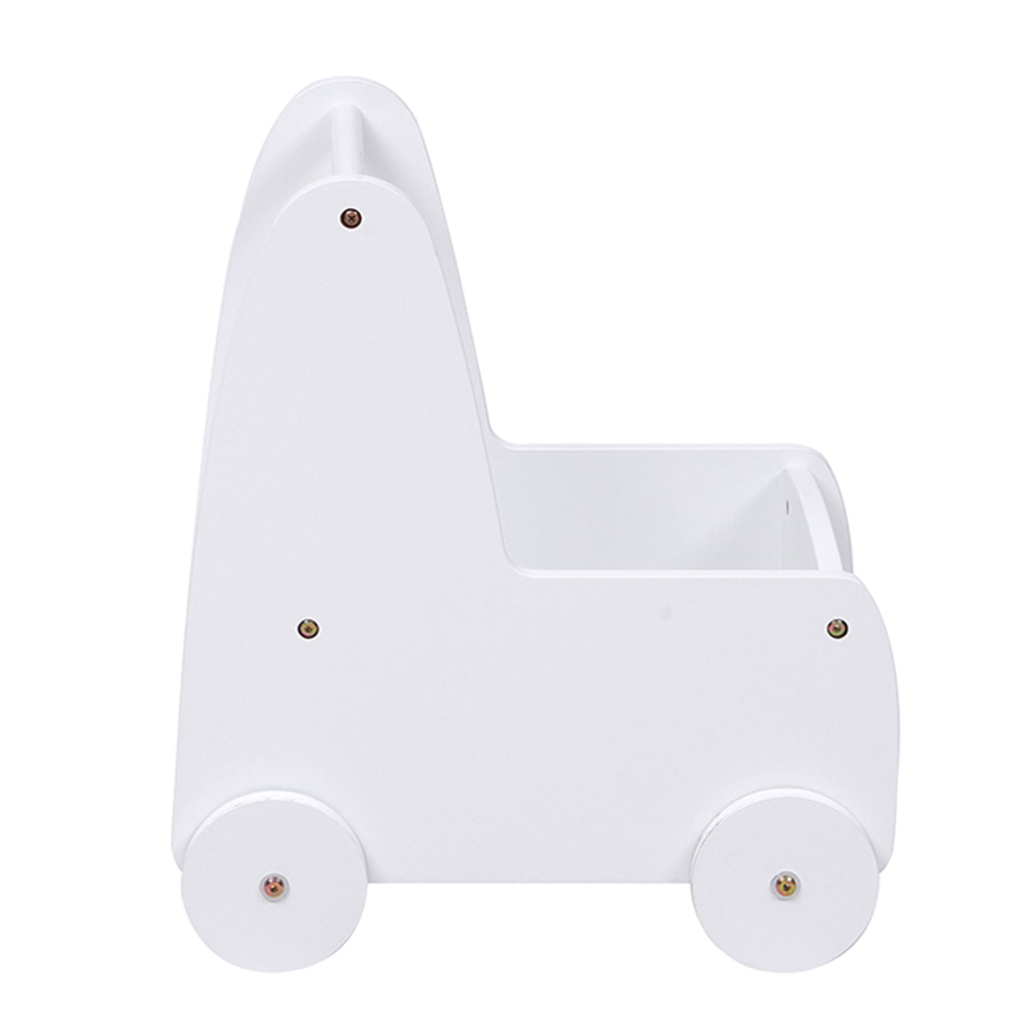 ΠΑΙΔΙΚΟ ΤΡΟΛΕΥ/ΚΑΡΟΤΣΑΚΙ RICKI HM18341.03 MDF & ΚΟΝΤΡΑΠΛΑΚΕ ΛΕΥΚΟ 33x45x50Υεκ - Pakobazaar