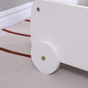 ΠΑΙΔΙΚΟ ΤΡΟΛΕΥ/ΚΑΡΟΤΣΑΚΙ RICKI HM18341.03 MDF & ΚΟΝΤΡΑΠΛΑΚΕ ΛΕΥΚΟ 33x45x50Υεκ - Pakobazaar