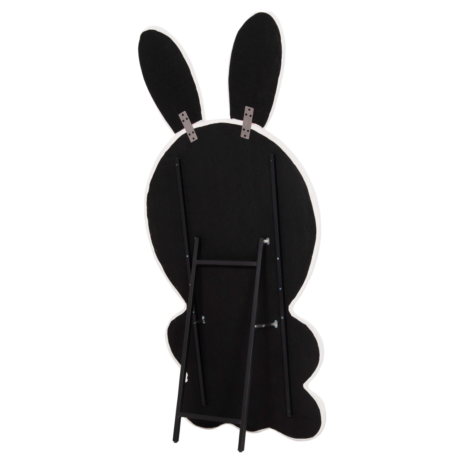 ΠΑΙΔΙΚΟΣ ΚΑΘΡΕΦΤΗΣ ΔΑΠΕΔΟΥ BUNNY HM4489.01 MDF ΡΟΖ & ΛΕΥΚΟ-ΜΑΥΡΟ STAND 80x162Υεκ. - Pakobazaar