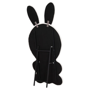 ΠΑΙΔΙΚΟΣ ΚΑΘΡΕΦΤΗΣ ΔΑΠΕΔΟΥ BUNNY HM4489.01 MDF ΡΟΖ & ΛΕΥΚΟ-ΜΑΥΡΟ STAND 80x162Υεκ. - Pakobazaar