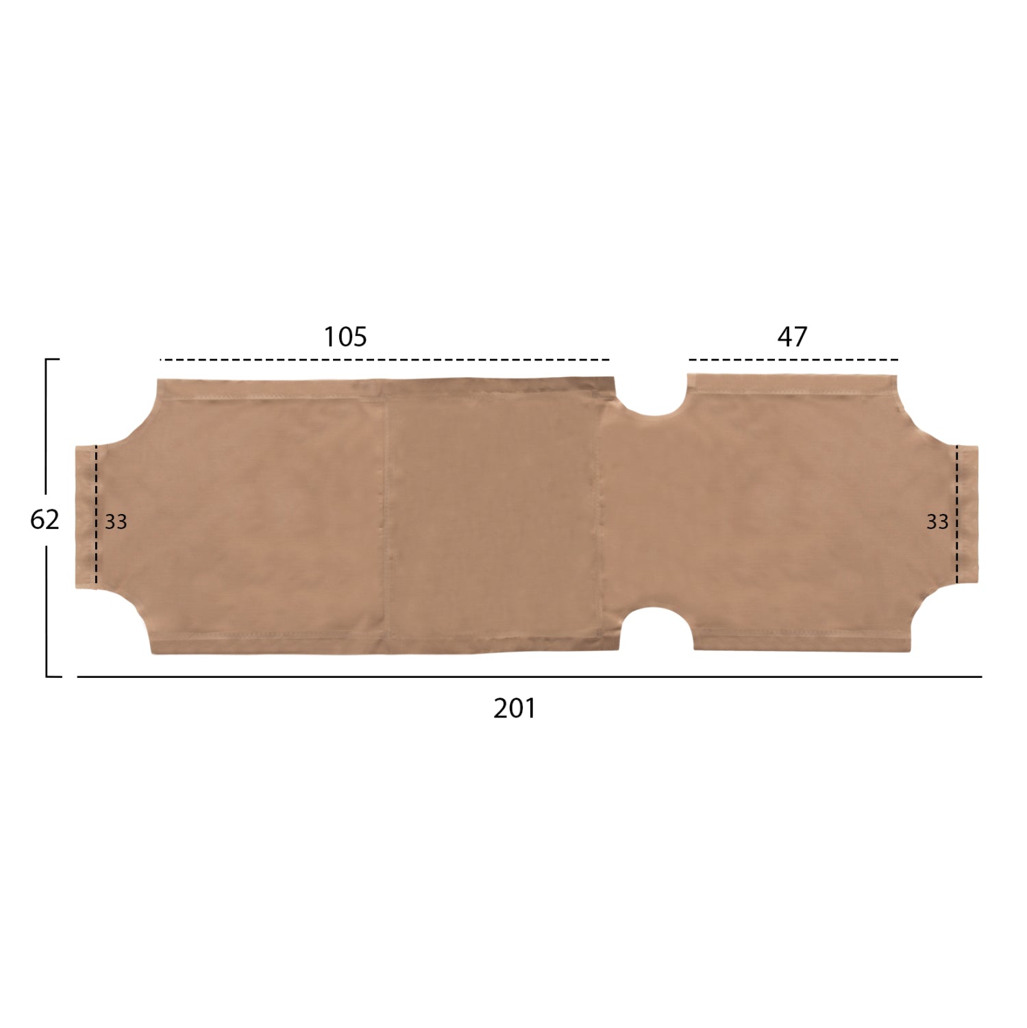 ΠΑΝΙ TEXTILENE 600gr/m2 2X1 ΑΝΤΑΛΛΑΚΤΙΚΟ ΞΑΠΛΩΣΤΡΑΣ HM5072.70 ΜΠΕΖ - Pakobazaar